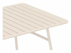 Comedor jardín metal - una mesa de 160 cm y 4 sillas apilables color - MIRMANDE^MYLIA