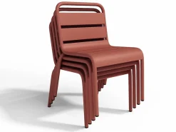 MYLIA Comedor jardín para niños de metal - - POPAYAN Terracota Discount