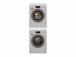TOPESHOP COMO - Mueble para lavadora y secadora - Mueble ahorraespacio - Blanco New