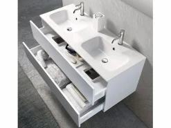 Composición de baño doble lavabo 5 piezas IGEA mate^ Discount