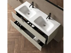 Composición de doble lavabo 5 piezas SOLMIRA^ Outlet