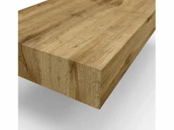 Composición de lavabo doble ASTRA honey oak de 8 piezas Color natural claro Hot