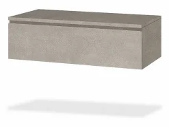 Mueble De Baño Con Doble Lavabo|Composición de lavabo doble ASTRA de 9 piezas en nogal/havana piedra