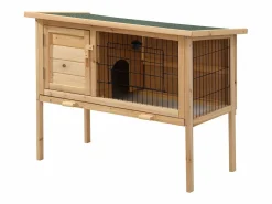 Vente-unique Cama De Animales De Compañía|Conejera con patas para conejos y roedores - Ancho 91 x Prof. 45 x Alt. 70 - LAPIUS