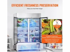Electrodomésticos De Frío|Congelador Comercial SucceBuy 1 100 L Vertical 2 Puertas