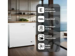 Electrodomésticos De Frío|Congelador horizontal Svan SCH2002EDC 198L cíclico E 91 cm