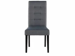 Conjunto 6 sillas VILLOSA - Tela y Patas de madera^Vente-unique Best