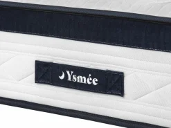 Ysmée Conjunto 140 x 190 cm somier canapé + colchón muelles ensacados - KOROVOU de YSMÉE Blanco New