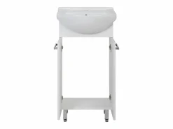 Conjunto para baño de pie, 45 cm, armario con lavabo, columna, semicolumna Lupo^ New