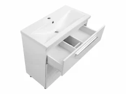 Conjunto De Baño|Conjunto para baño de pie, 80 cm, armario con lavabo, columna Bryza