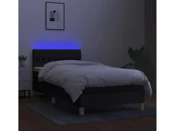 Cama Continental Boxspring|Conjunto Boxspring - 100x200 cm + colchón LED tela ES208166