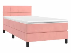 Conjunto Boxspring - 80x200 cm + colchón terciopelo ES301922^ Outlet