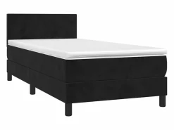 Cama Continental Boxspring|Conjunto Boxspring - 80x200 cm colchón y LED terciopelo ES174686