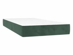 Conjunto Boxspring - 90x200 cm + colchón terciopelo oscuro ES333460^ New