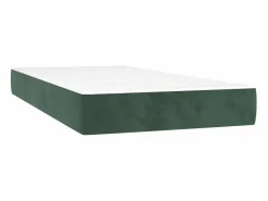 Cama Continental Boxspring|Conjunto Boxspring - 90x200 cm + Somieres + colchón terciopelo oscuro ES38171