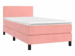 Cama Continental Boxspring|Conjunto Boxspring - 80x200 cm + colchón terciopelo ES234877