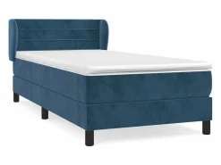 Conjunto Boxspring - 80x200 cm + colchón terciopelo oscuro ES692308^ Discount
