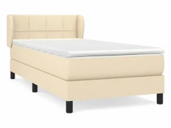 Cama Continental Boxspring|Conjunto Boxspring - 90x190 cm + colchón tela color ES839850
