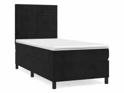 Cama Continental Boxspring|Conjunto Boxspring - 80x200 cm + Somieres + colchón terciopelo ES39111