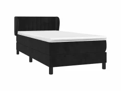 Cama Continental Boxspring|Conjunto Boxspring - 80x200 cm + Somieres + colchón terciopelo ES38064