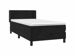 Conjunto Boxspring - 90x190 cm + Somieres + colchón cuero sintético ES39202^ Best