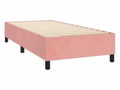 Cama Continental Boxspring|Conjunto Boxspring - 80x200 cm colchón y LED terciopelo ES338888