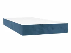 Conjunto Boxspring - 80x200 cm + Somieres + colchón terciopelo oscuro ES37082 Azul Discount