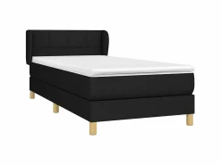 Conjunto Boxspring - 90x190 cm + Somieres + colchón tela ES39893 Negro Hot