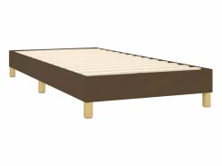 Conjunto Boxspring - 90x200 cm + Somieres + colchón tela marrón oscuro ES41477^ Discount