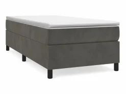 Conjunto Boxspring - 90x200 cm + Somieres + colchón terciopelo oscuro ES35520^ Sale