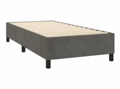 Conjunto Boxspring - 90x200 cm + Somieres + colchón terciopelo oscuro ES35520^ Sale
