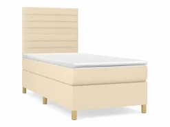 Cama Continental Boxspring|Conjunto Boxspring - 80x200 cm + colchón tela color ES544685