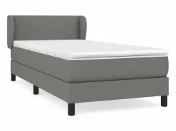 Cama Continental Boxspring|Conjunto Boxspring - 80x200 cm + Somieres + colchón tela oscuro ES37981