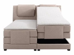 Palacio Cama Continental Boxspring|Cama Articulada|Conjunto boxspring relax tela 2x90x200 cm CASTEL