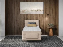 Palacio Cama Continental Boxspring|Cama Articulada|Conjunto boxspring relax Tela - 100x200 cm LODI
