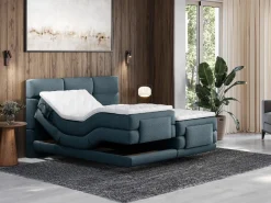 Conjunto boxspring relax Tela - - 2 x 90 x 200 cm - LODI de^Palacio Best