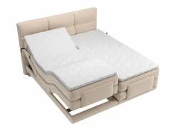 Palacio Cama Continental Boxspring|Cama Articulada|Conjunto boxspring relax tela 2 x 80 x 200 cm LODI de