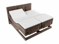 Palacio Conjunto boxspring relax Tela - Marrón - 2 x 80 x 200 cm - LODI de Marru00f3n Clearance