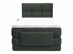 Palacio Cama Continental Boxspring|Cama Articulada|Conjunto boxspring relax tela antracita 100x200 cm LODI