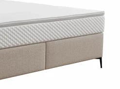 Ysmée Conjunto completo boxspring - 180 x 200 cm - Tela - - INAO de YSMÉE Beige Outlet