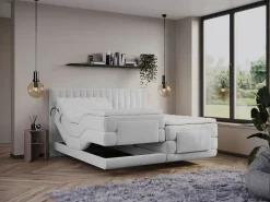 Palacio Cama Continental Boxspring|Cama Articulada|Conjunto completo boxspring - 2 x 90 x 200 cm - Terciopelo - - DONISI de