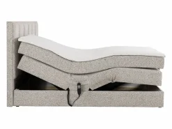 Palacio Conjunto completo boxspring eléctrico 2 x 90 x 200 cm - Tela - KALASI de Beige Outlet