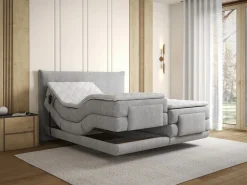 Conjunto completo Boxspring eléctrico 2 x 90 x 200 cm king size Tejido - ZANORO de^Palacio Discount