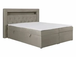 Ysmée Cama Continental Boxspring|Conjunto completo de decoración de dormitorio canapés abatibles - 180 x 200 - Terciopelo - - ORANA