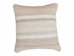 OZAIA Conjunto de 2 cojines 100% lana hechos a mano - 50 x 50 cm - Marfil y beige - EMMA Beige / Marfil