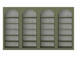 Vente-unique Librería|Conjunto de 4 estanterías con 6 estantes - - CYMORA