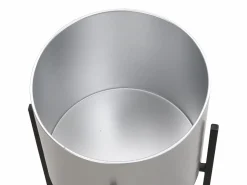 OZAIA Macetero|Conjunto de 2 maceteros con soporte de metal - D.25 x Alt. .39 y D. 23 x Alt. .35.5 - - EDMEE