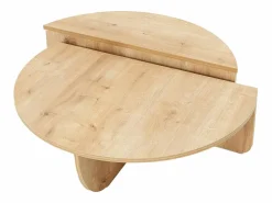 Conjunto de 2 mesas de centro - Color: Natural claro - ALOEVA^Vente-unique New
