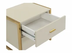 Conjunto de 2 mesitas de noche con 2 cajones en MDF en y dorado - OMBRELIA de Pascal Morabito^Vente-unique Sale