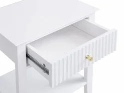 Conjunto de 2 mesitas de noche con 1 cajón y 1 estante en MDF - NIRIVA^Vente-unique Clearance